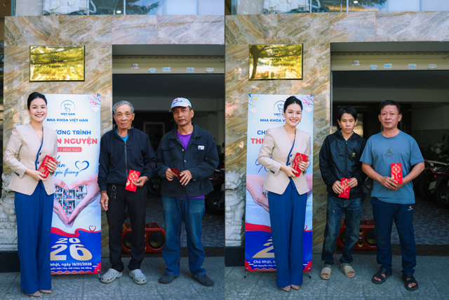 Món quà trao tận tay cho người dân, thể hiện trách nhiệm cộng đồng.